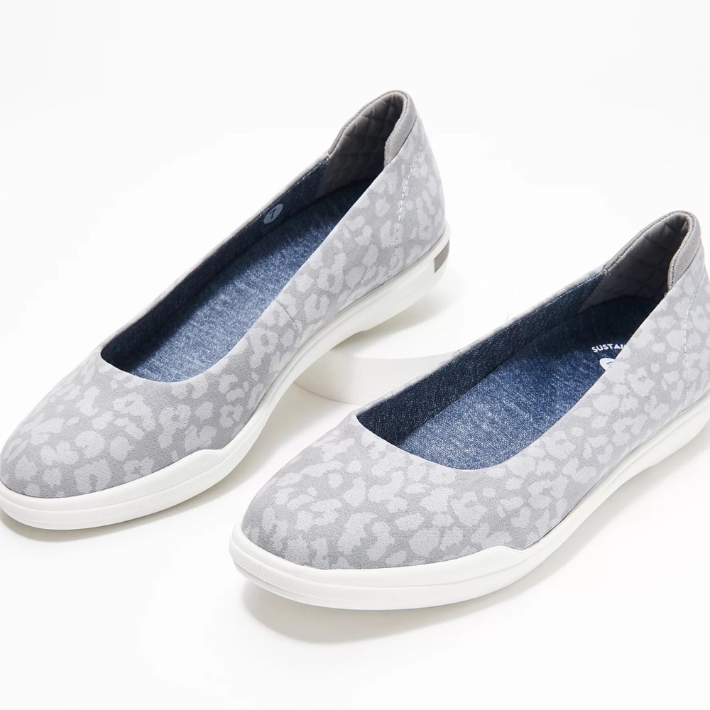 Dr Scholls two toned cheetah print flats